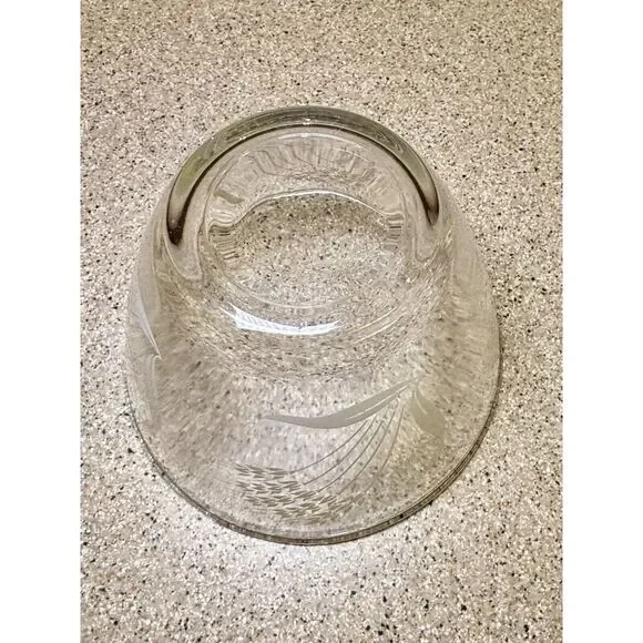 Vintage Fire-King Wheat Grass Grease Jar With Lid Clear Glass No Chips Or Cracks - Picture 3 of 5
